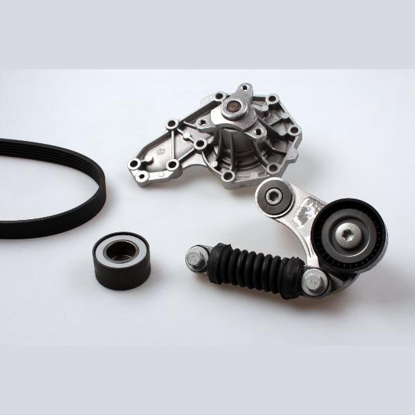 HEPU PK00542 Water Pump + V-Ribbed Belt Kit