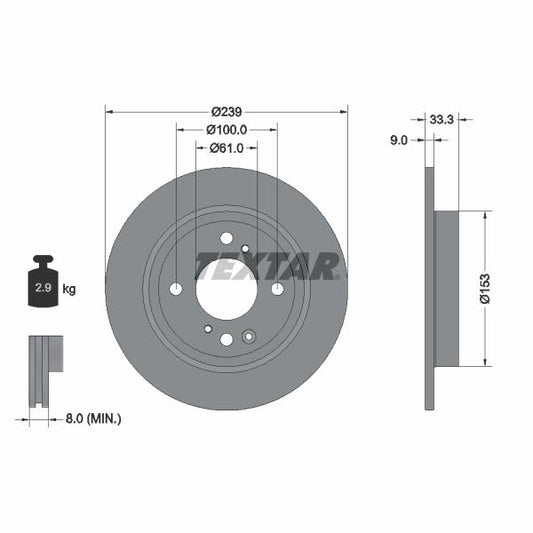 BOSCH 1410506021 Brake Caliper Guide Sleeve Kit