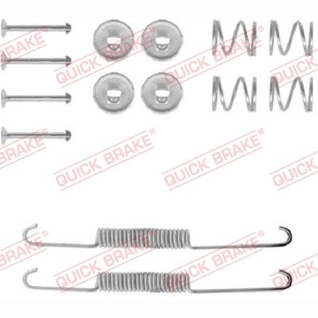 QUICK BRAKE QB105-0586 Brake Shoes Accessory Kit