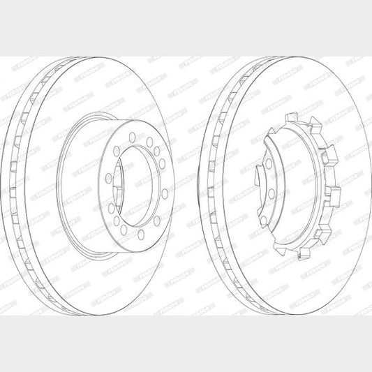 FERODO FCR283A Brake Disc
