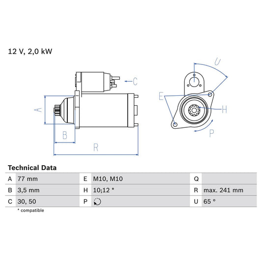 BOSCH 0986014141 Starter