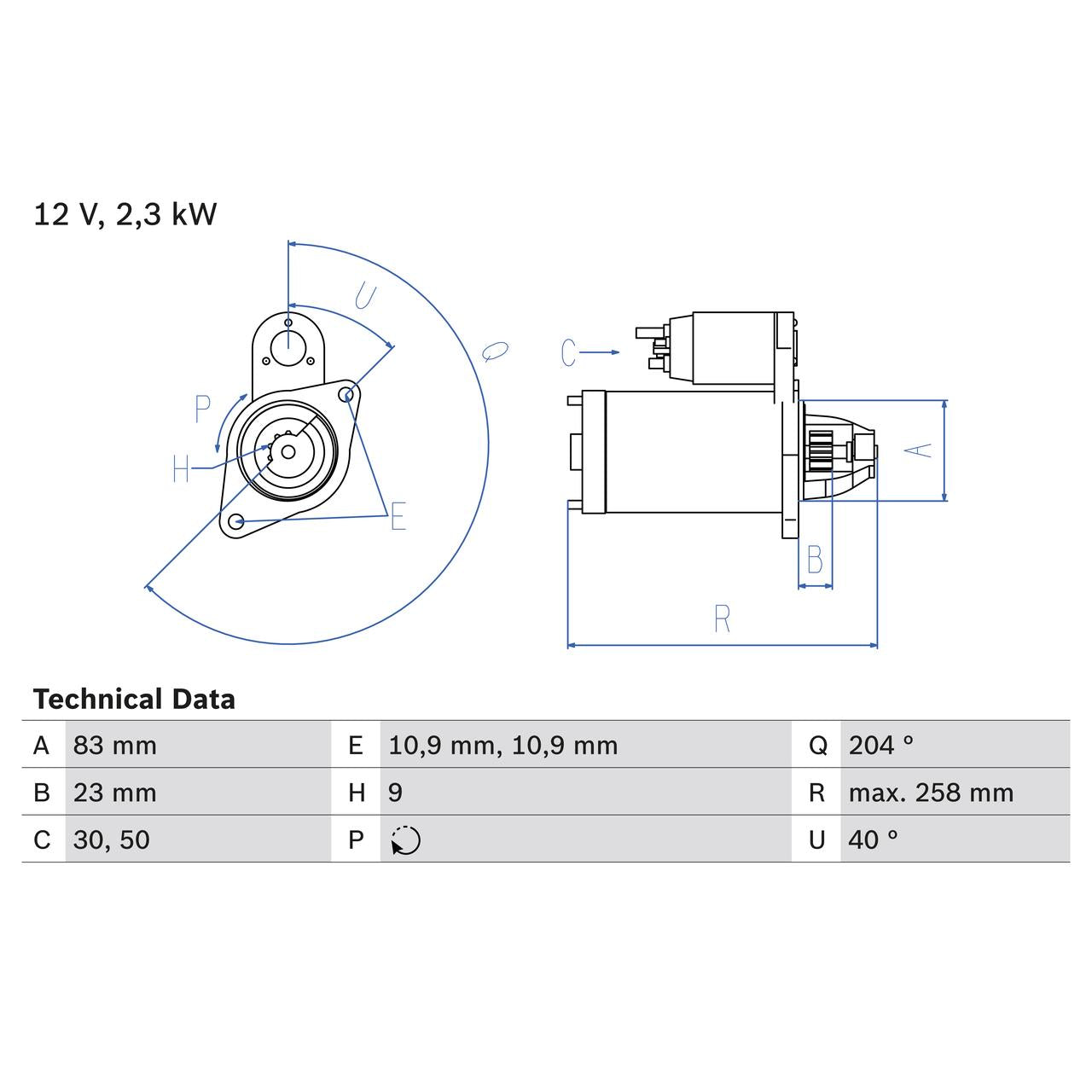 BOSCH 0986019820 Starter