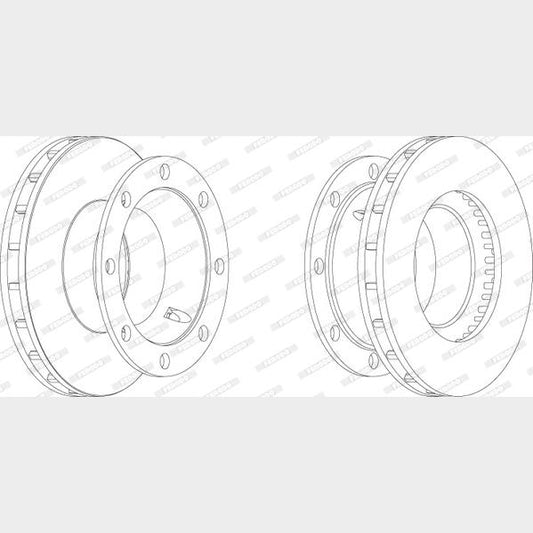 FERODO FCR206A Brake Disc