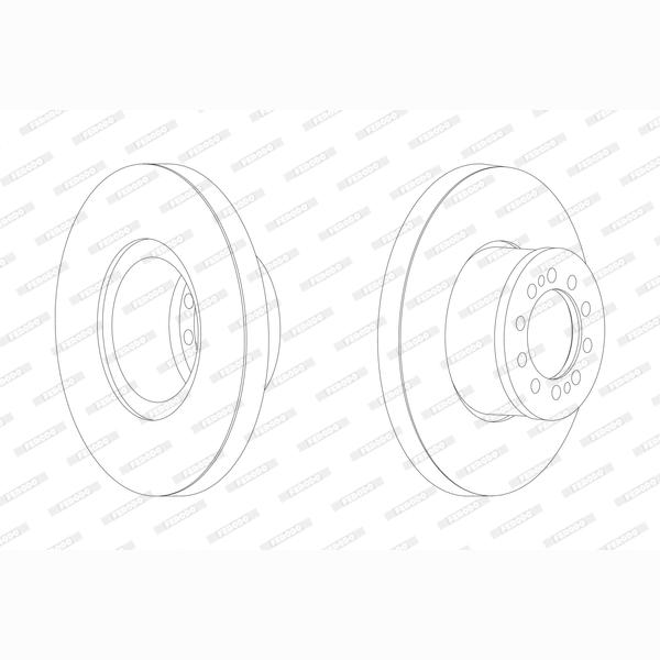 FERODO FCR303A Brake Disc