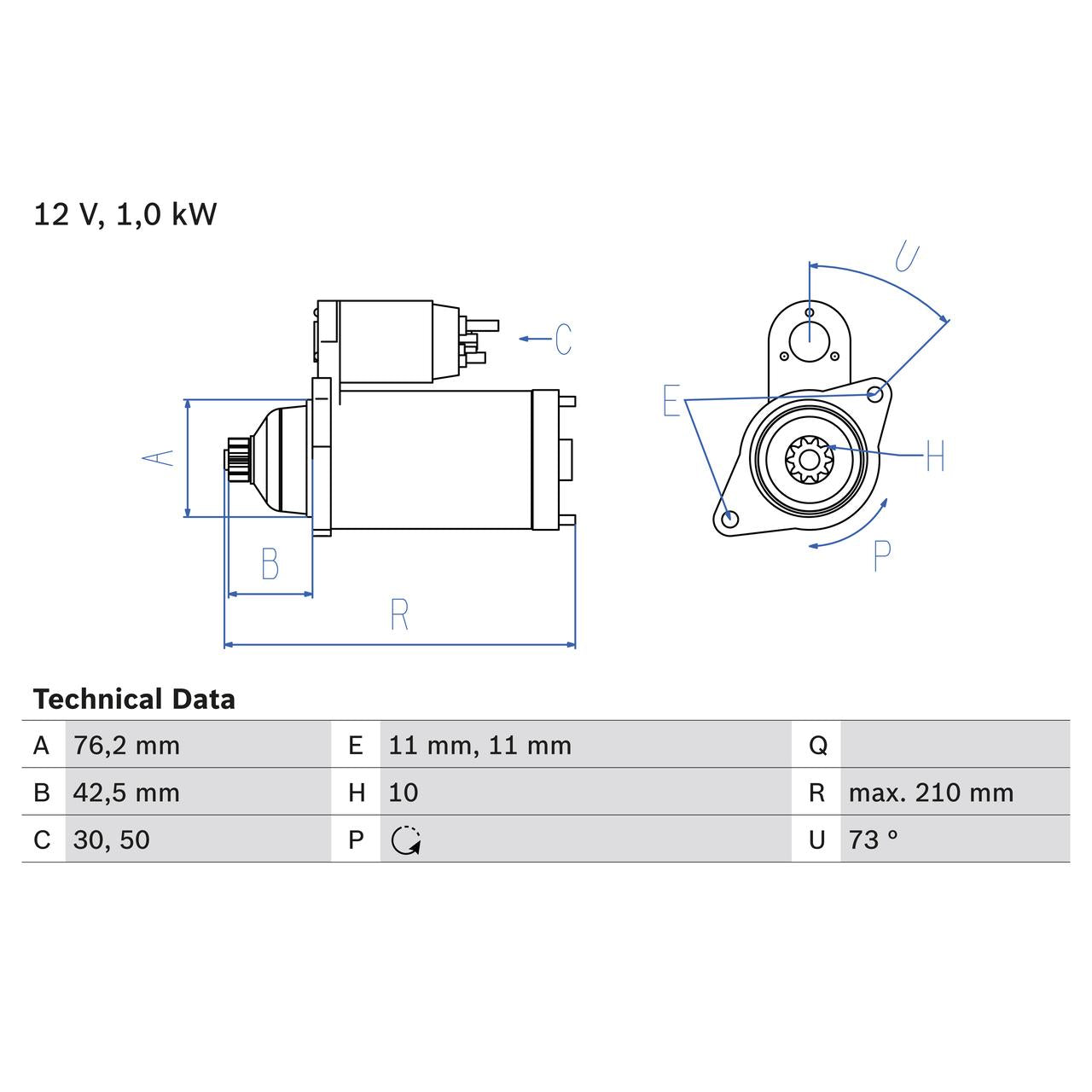 BOSCH 0986022290 Starter