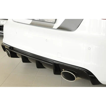 Rieger 00088037 Audi B8 B81 S5 Rear Diffuser for Original Twin Tailpipe Left & Right - Glossy Black