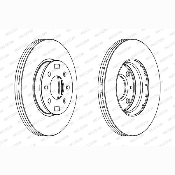 FERODO DDF1603C Brake Disc .