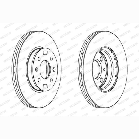 FERODO DDF1603C Brake Disc .