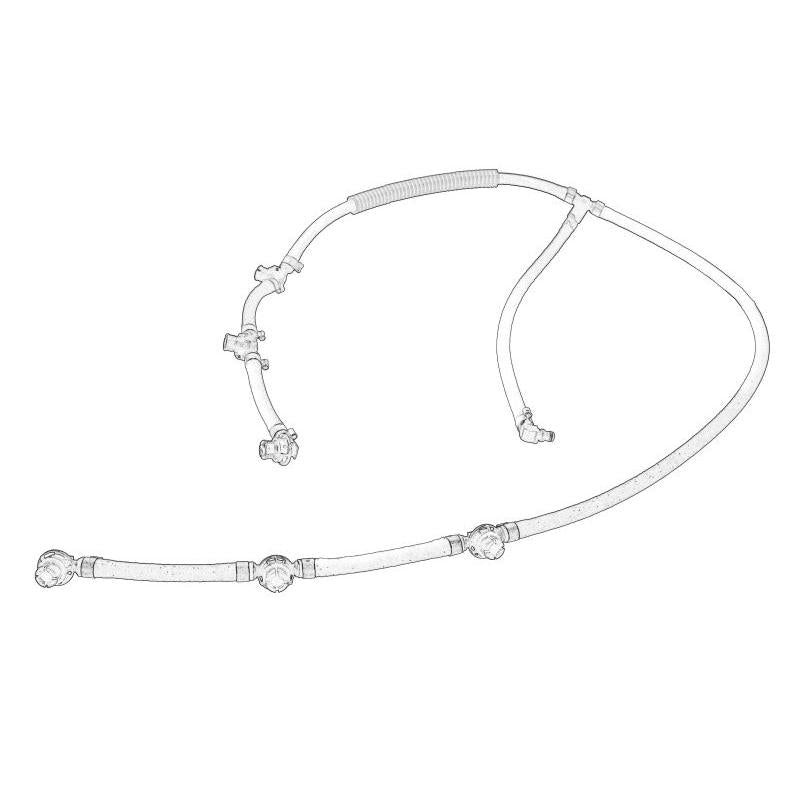 OE MERCEDES 0-56-32 Fuel Overflow Hose