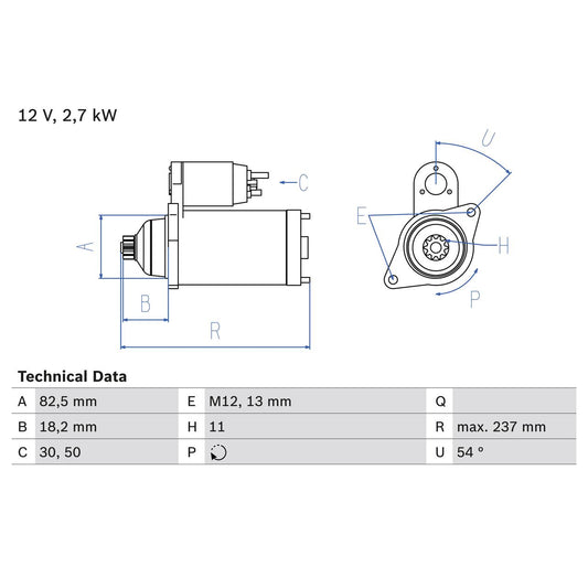 BOSCH 0986020591 Starter