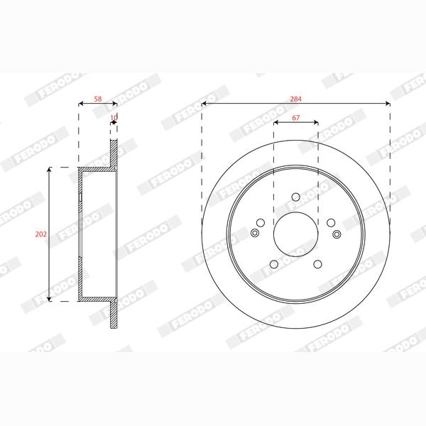 FERODO DDF1992C Brake Disc .