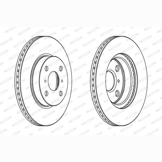 FERODO DDF1710C Brake Disc .