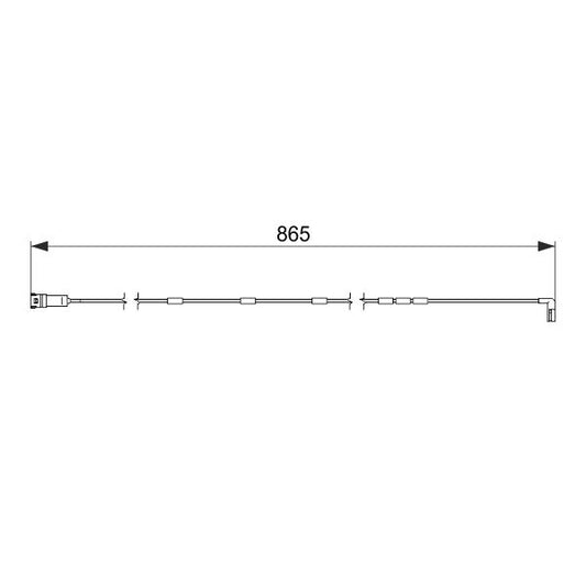 BOSCH 1987474586 Brake Pad Wear Warning Contact