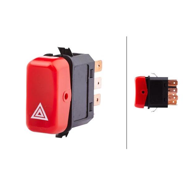 HELLA 6HH004175-016 Hazard Warning Light Switch