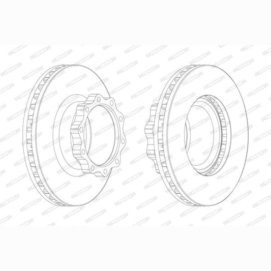 FERODO FCR147A Brake Disc