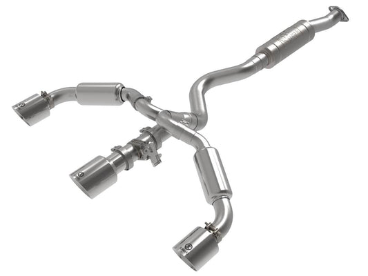 Gemini XV 3 to 2-1/2 IN 304 Stainless Steel Cat-Back Exhaust w/ Cut-Out Polished | ML Performance Car Parts