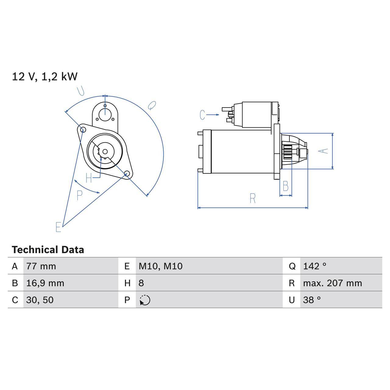 BOSCH 0986022780 Starter