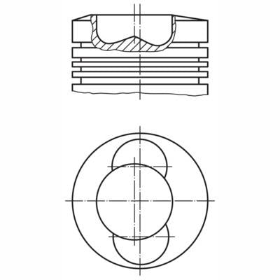 MAHLE 0993500 Piston