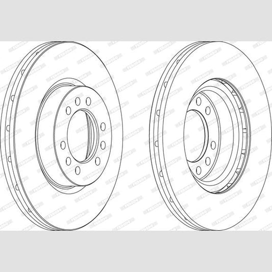 FERODO FCR235A Brake Disc