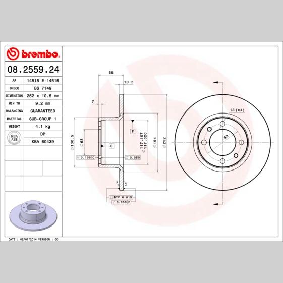FEBI BILSTEIN FE107250 Disc Brake Caliper Repair Kit