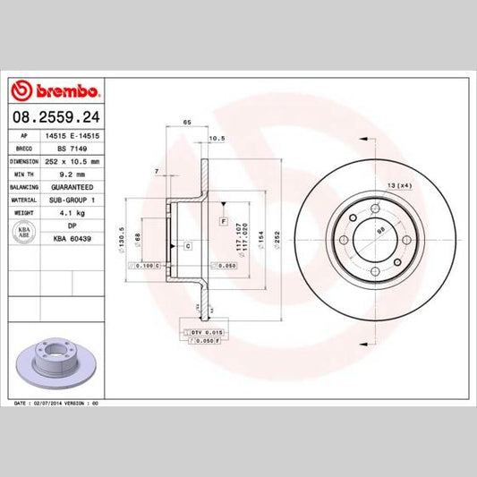 FEBI BILSTEIN FE107250 Disc Brake Caliper Repair Kit