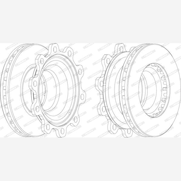 FERODO FCR193A Brake Disc