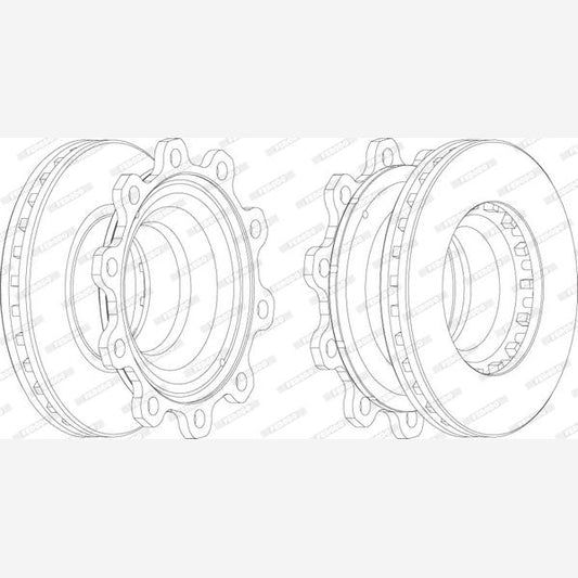 FERODO FCR193A Brake Disc