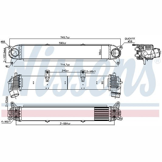 NISSENS NIS961402 Charge Air Cooler