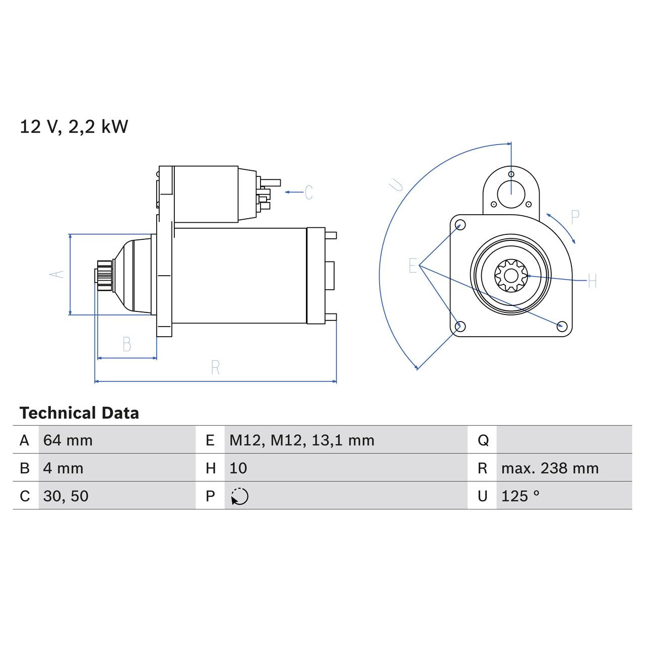 BOSCH 0986022770 Starter