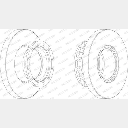 FERODO FCR245A Brake Disc