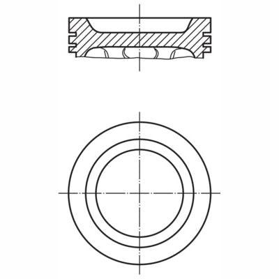 MAHLE 0401000 Piston