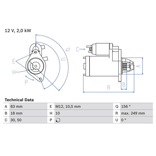BOSCH 0986017420 Starter
