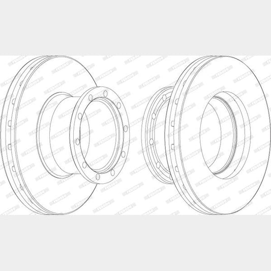 FERODO FCR113A Brake Disc