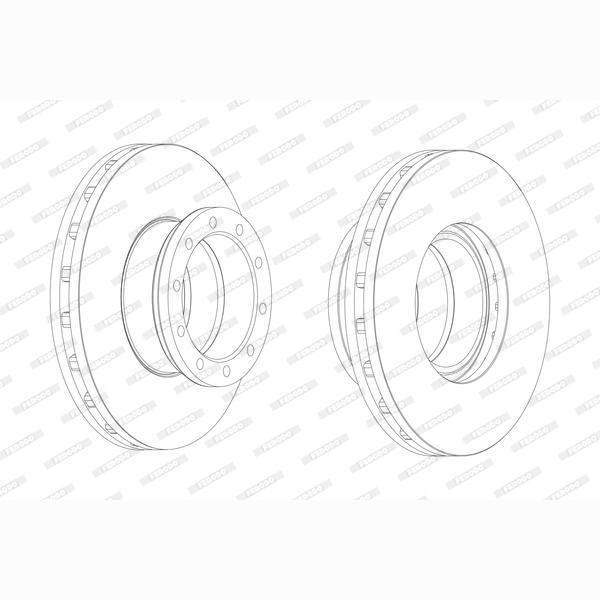 FERODO FCR151A Brake Disc