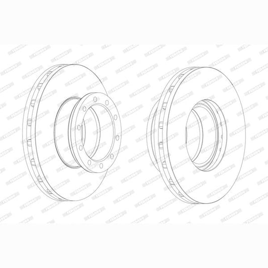 FERODO FCR151A Brake Disc
