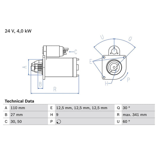 BOSCH 0986011310 Starter