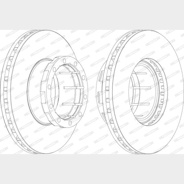 FERODO FCR114A Brake Disc