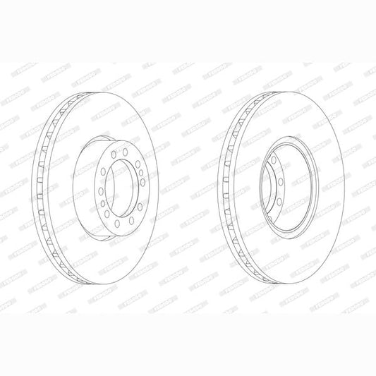 FERODO FCR244A Brake Disc