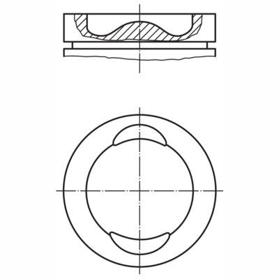 MAHLE 0041000 Piston