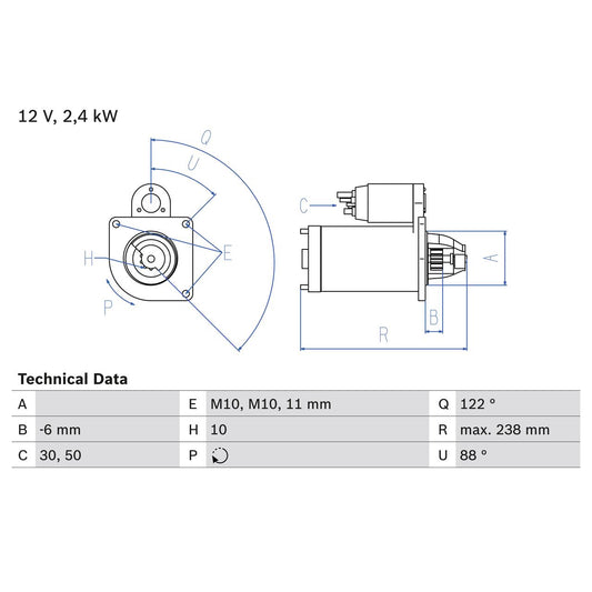 BOSCH 0986024220 Starter