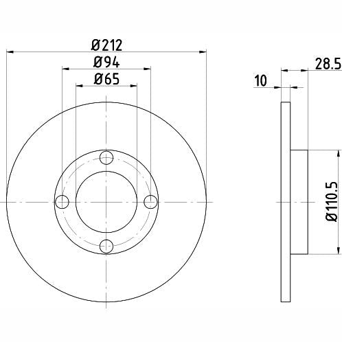 QUICK BRAKE QB113-0037X Brake Caliper Guide Sleeve Kit