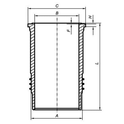 MAHLE 007WN7900 Cylinder Liner