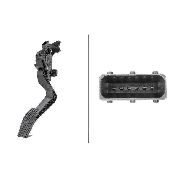 HELLA 175-761 Accelerator Pedal Position Sensor