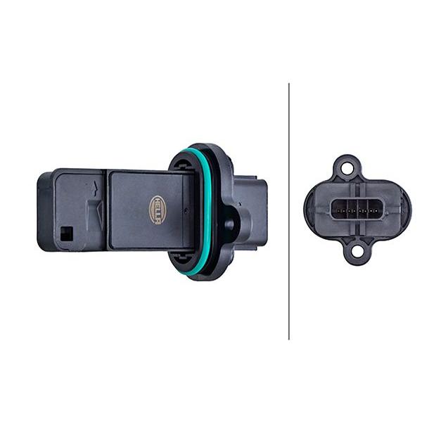 HELLA 8ET358166591 Mass Air Flow Sensor