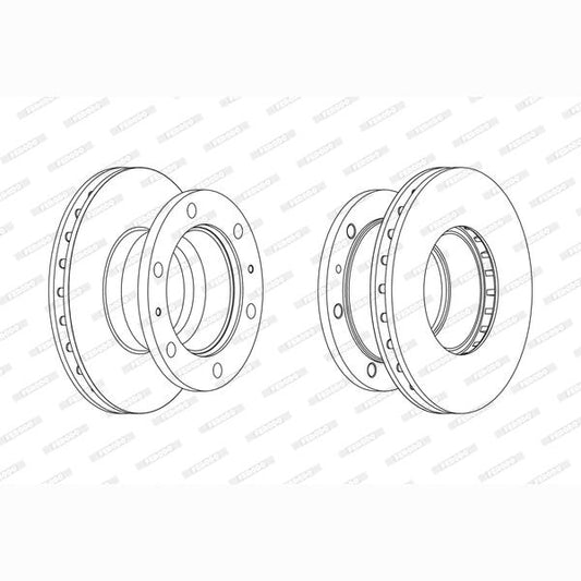 FERODO FCR338A Brake Disc