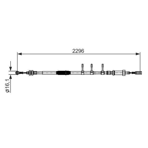 FEBI BILSTEIN FE31148 Parking Brake Cable Pull