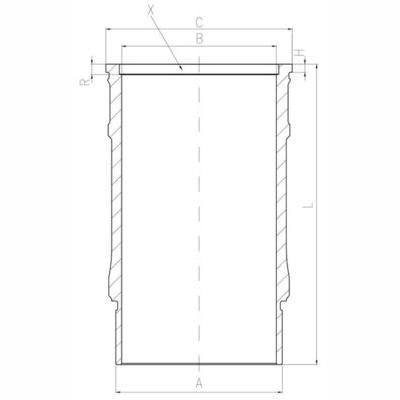 MAHLE 001LW00143000 Cylinder Liner
