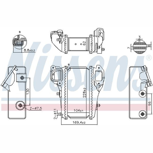 NISSENS NIS961586 Charge Air Cooler