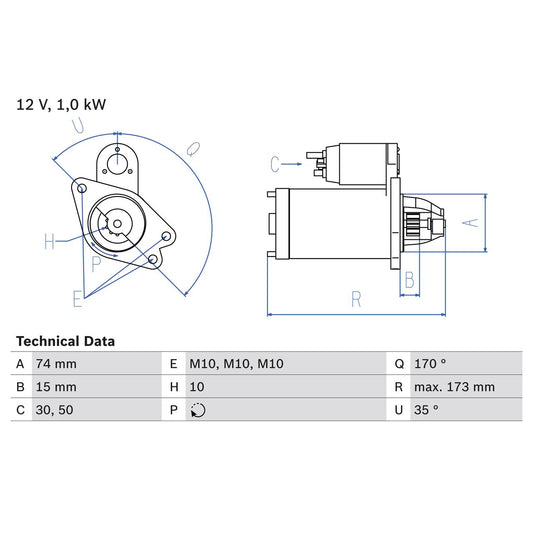 BOSCH 0986025290 Starter