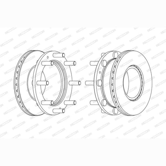 FERODO FCR308A Brake Disc
